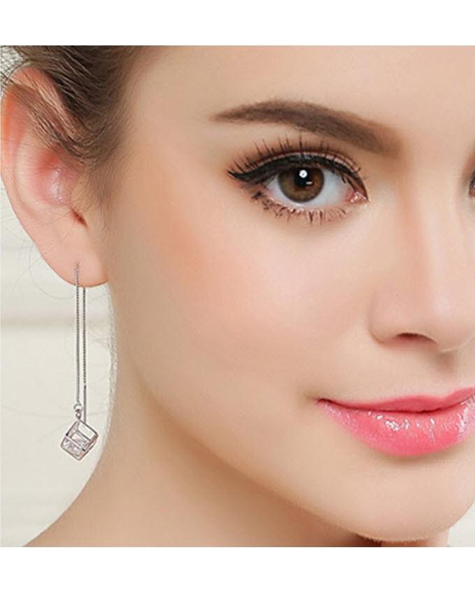 Silver Alloy Earrings for Women