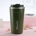 500ml Vacuum Insulated Coffee Tumbler Travel Mug with Spill Proof Lid
