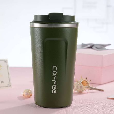 500ml Vacuum Insulated Coffee Tumbler Travel Mug with Spill Proof Lid