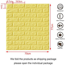 Pack of 4 - 3D Brick Wall Stickers