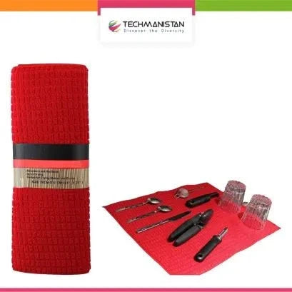Random Color & Design Foldable Microfiber Dish Drying Mat 38 x 50 cm, Space-Saving Lightweight Design Dish Drainer Mat