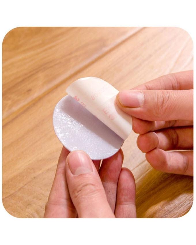 Pack of 2 - Self Adhesive Rubber Door Buffer Wall Protectors