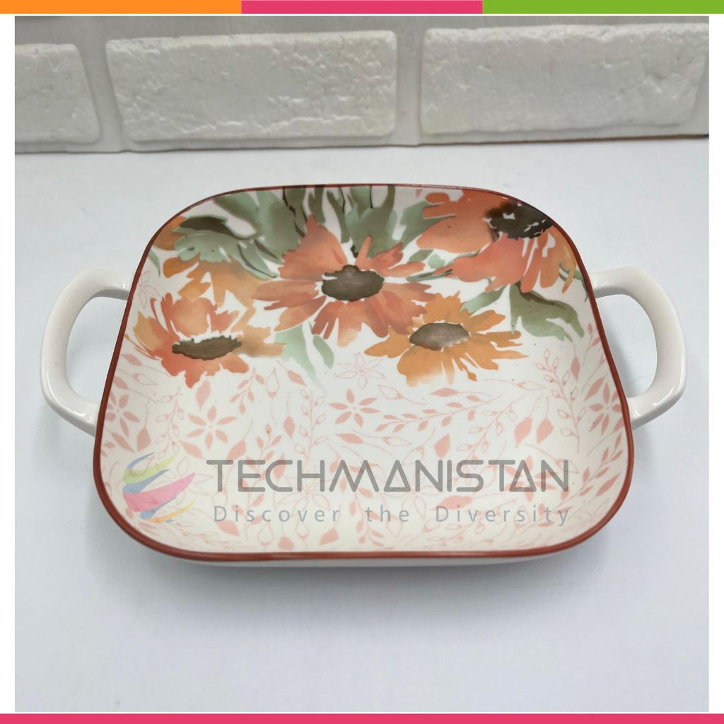 Ceramic Casserole Dish with Handles