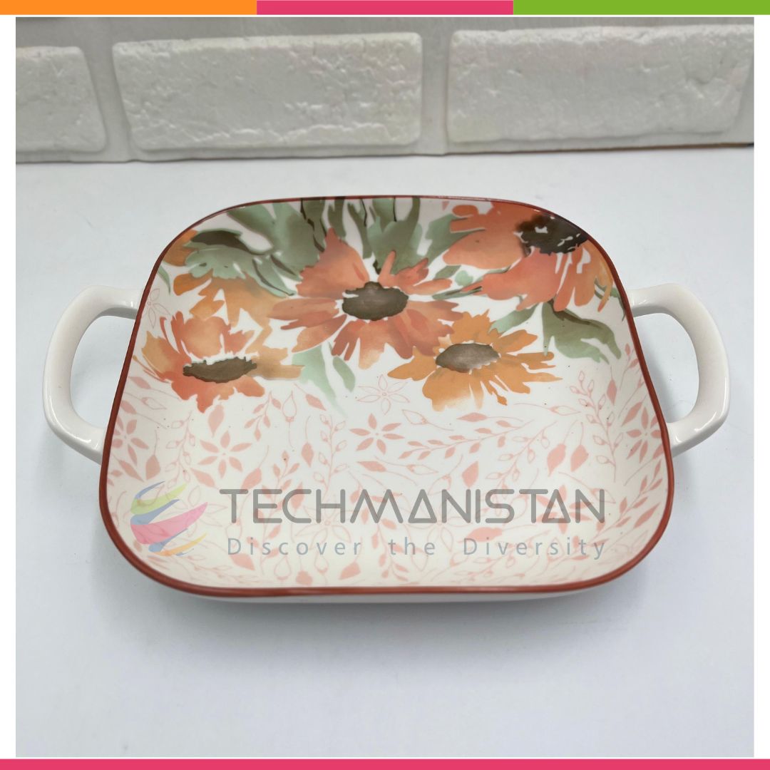 Ceramic Casserole Dish with Handles