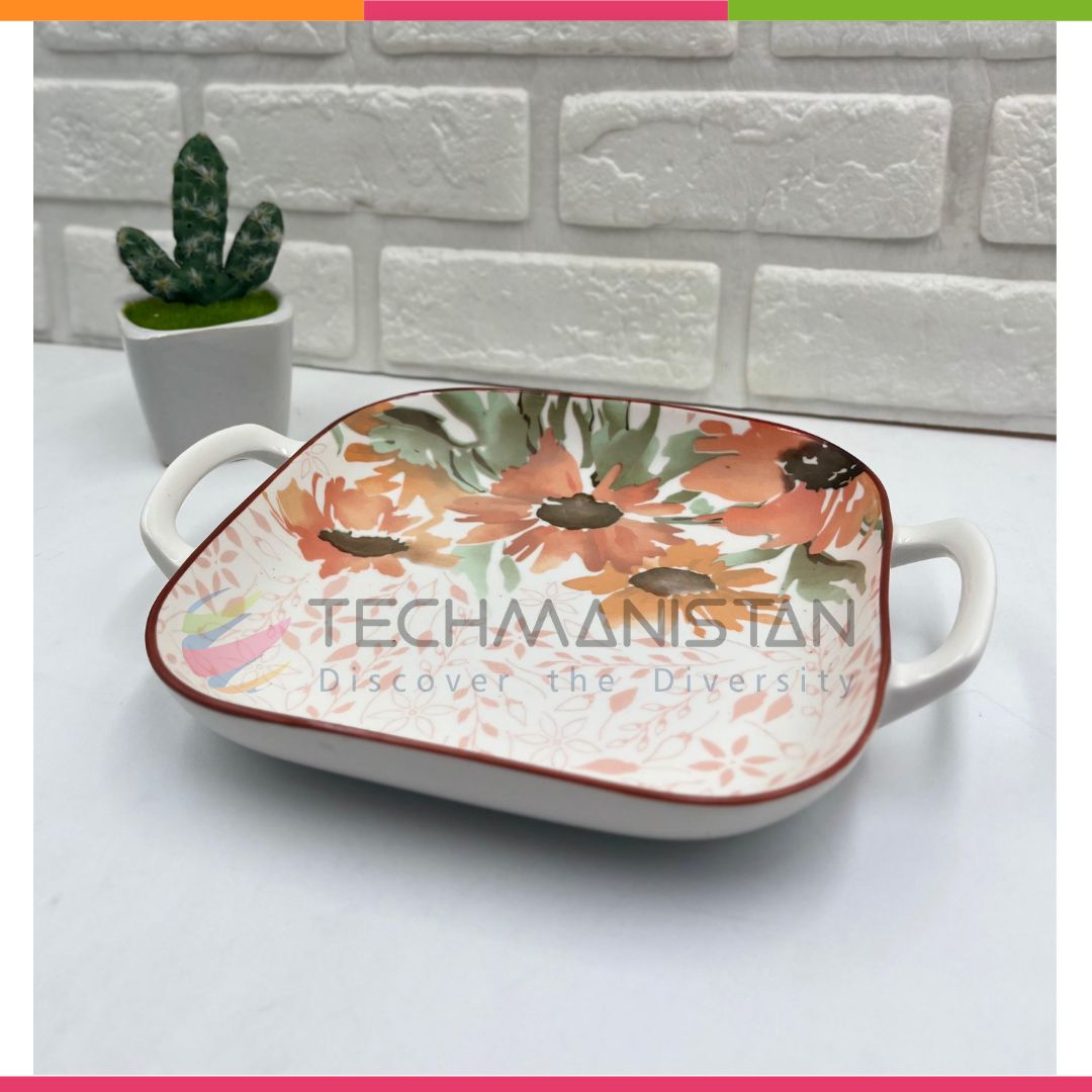 Ceramic Casserole Dish with Handles