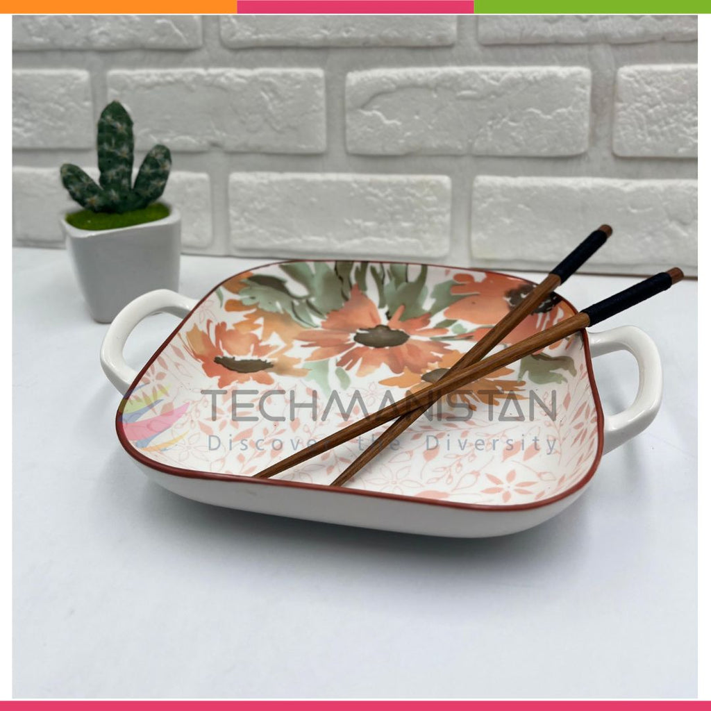 Ceramic Casserole Dish with Handles