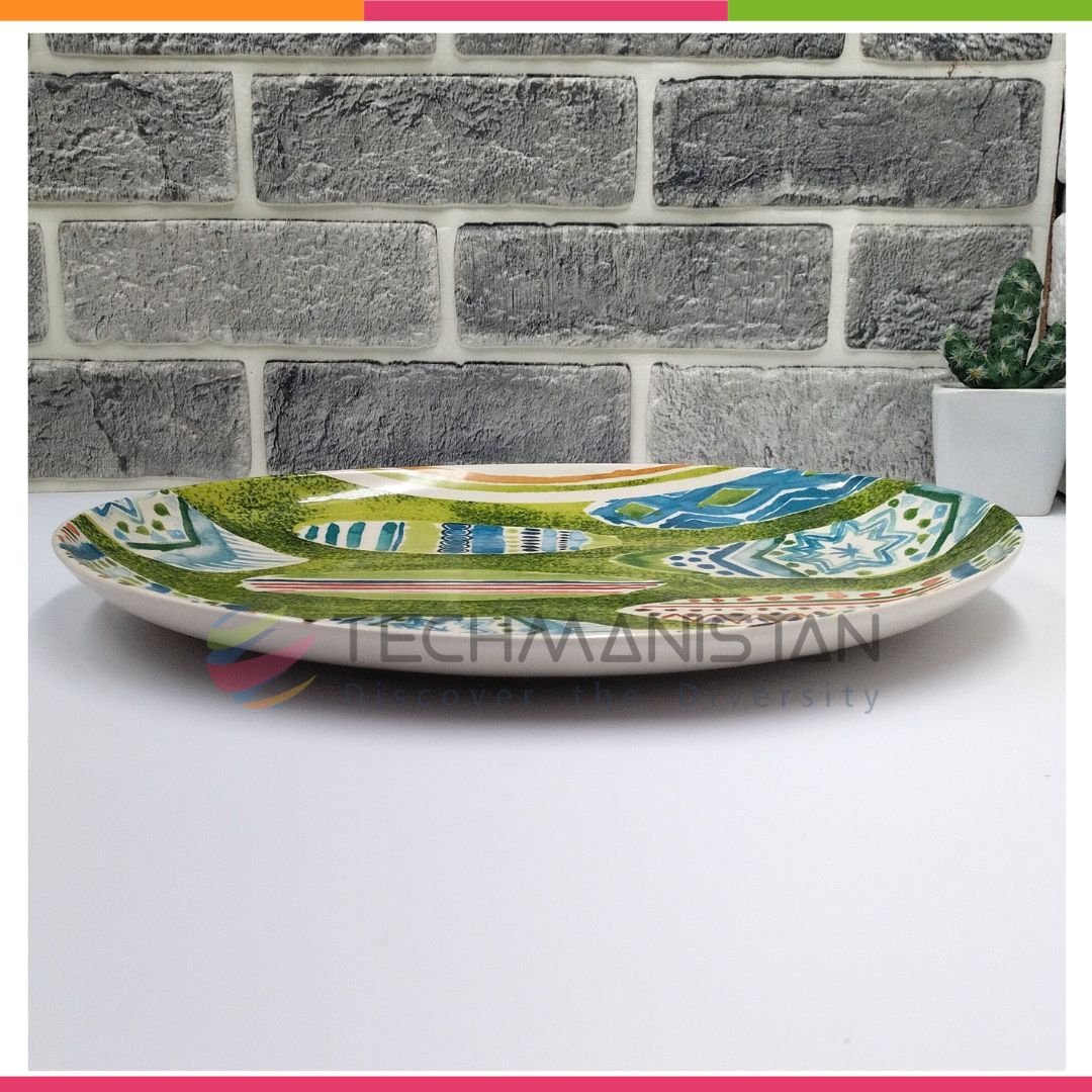 Ceramic Painting Printed Serving Plate