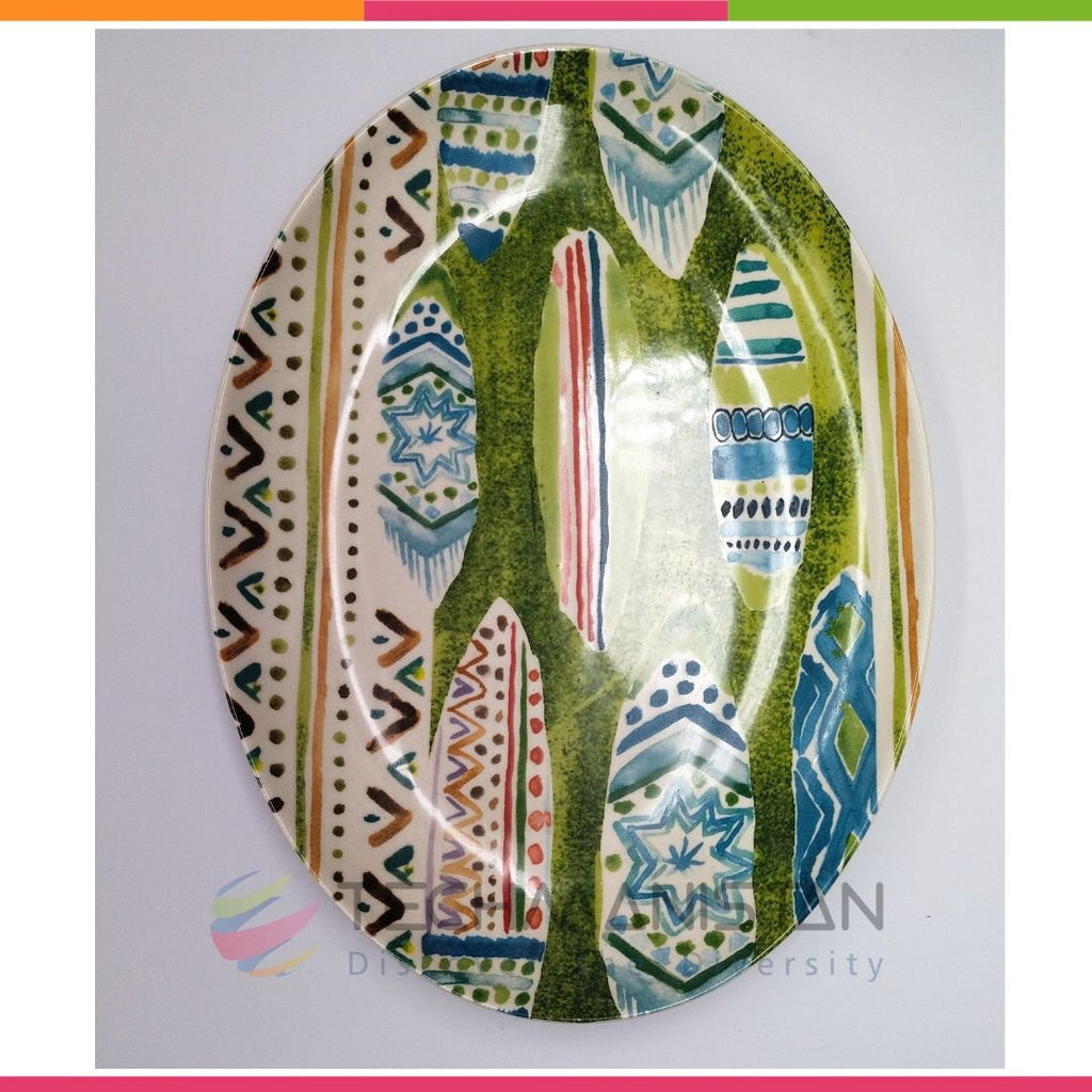 Ceramic Painting Printed Serving Plate