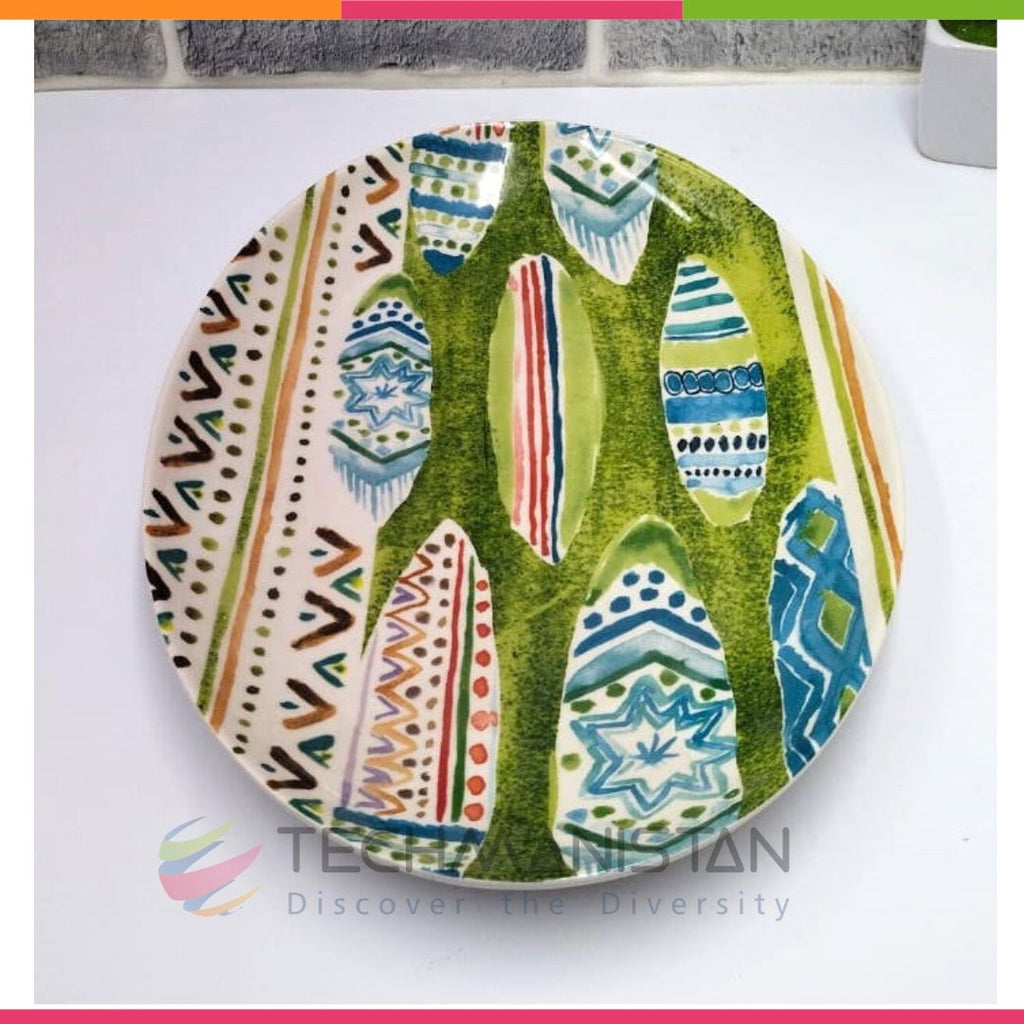 Ceramic Painting Printed Serving Plate