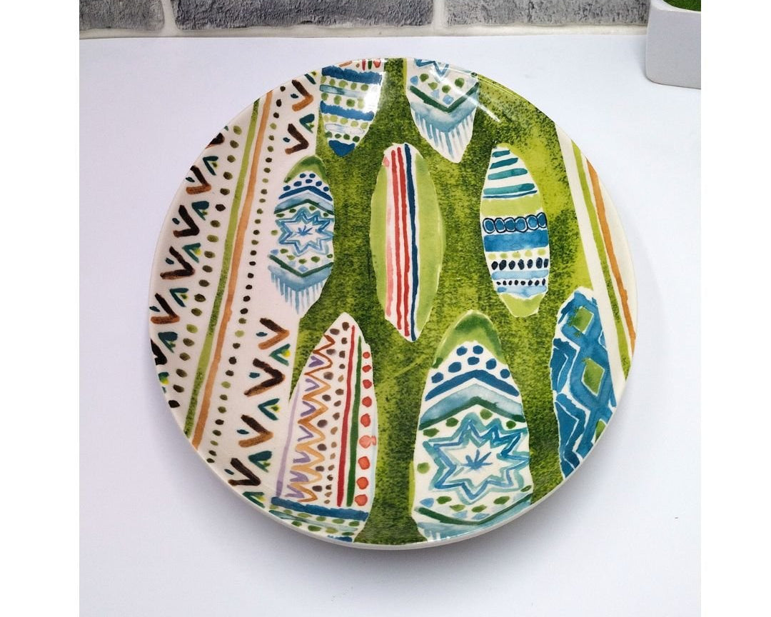 Ceramic Painting Printed Serving Plate