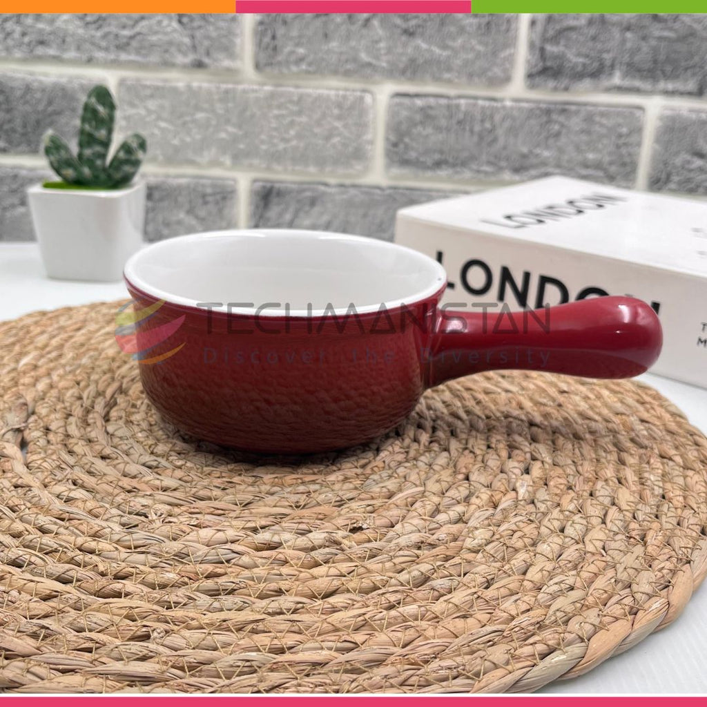 Ceramic Soup Bowl with Handle