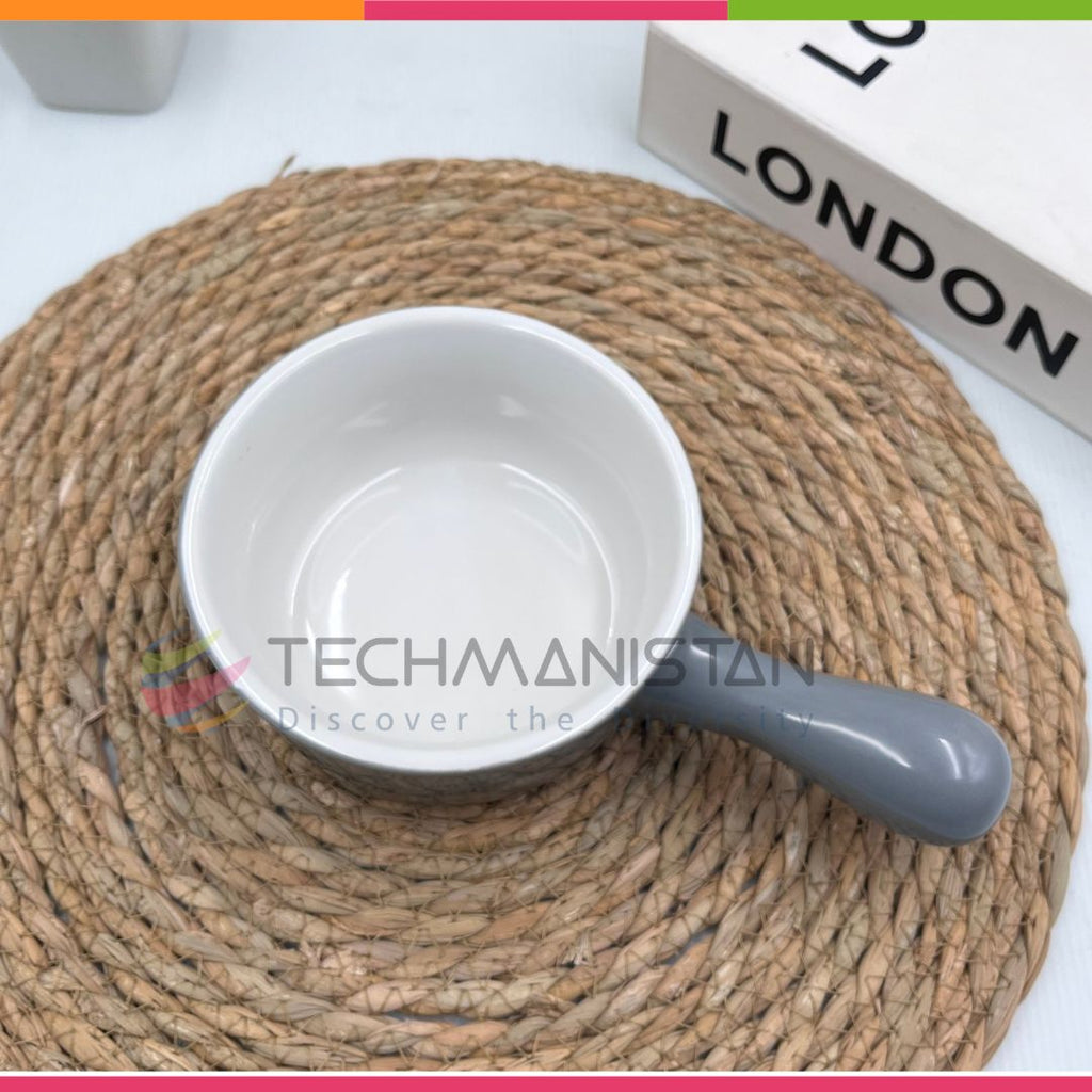 Ceramic Soup Bowl with Handle