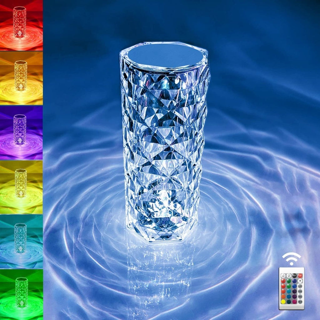 Color Changing USB Charging Crystal Touch Table Lamp