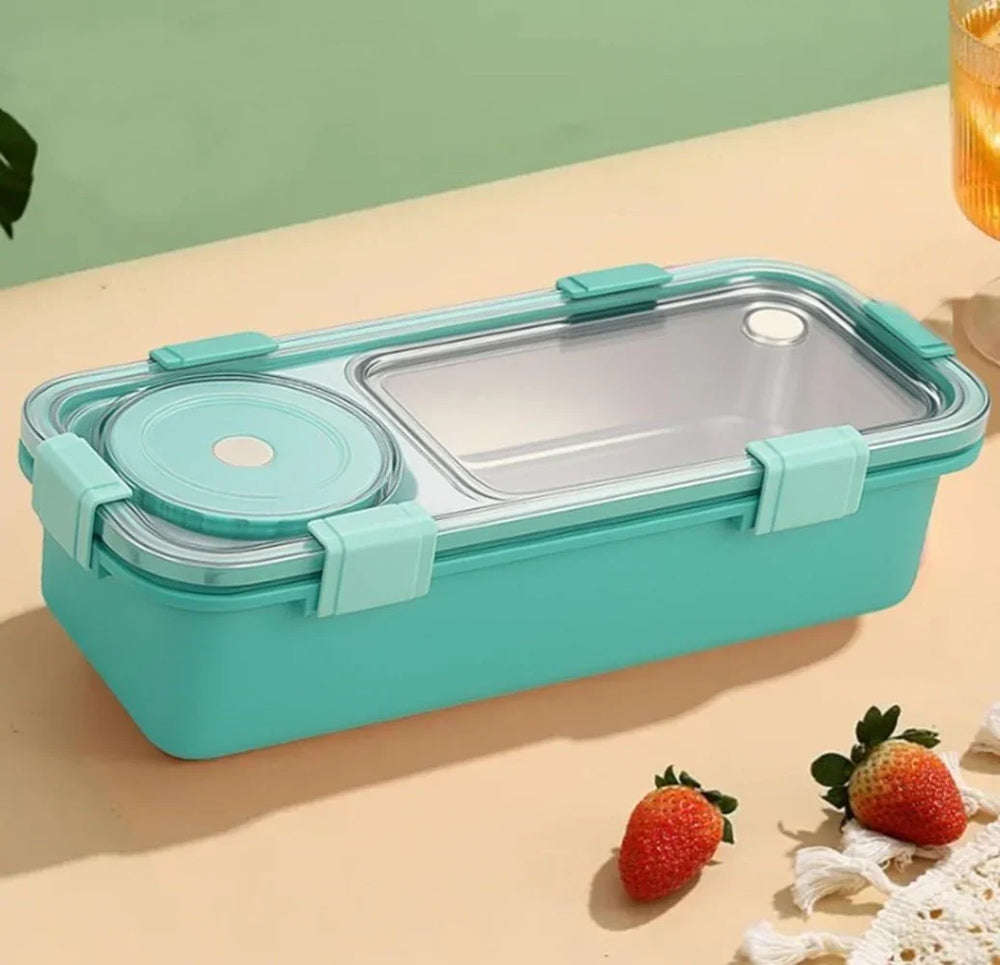 2/3 Compartment Lunch Box Stainless Steel Bento Box