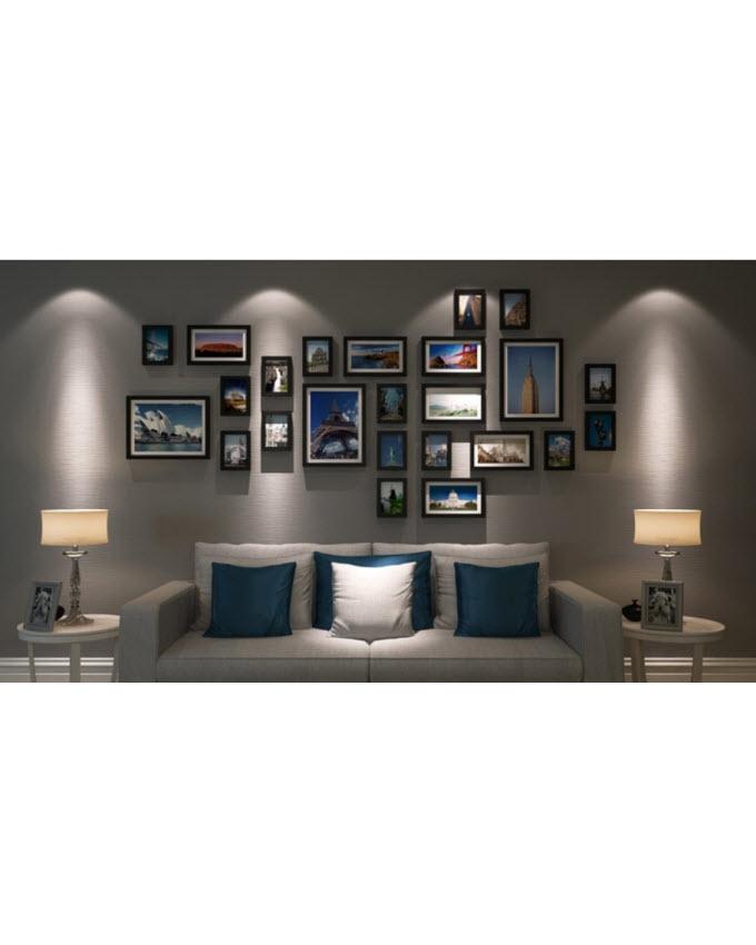 Set of 24 - Photo Frames Collage Wall Hanging Wall Decor Set