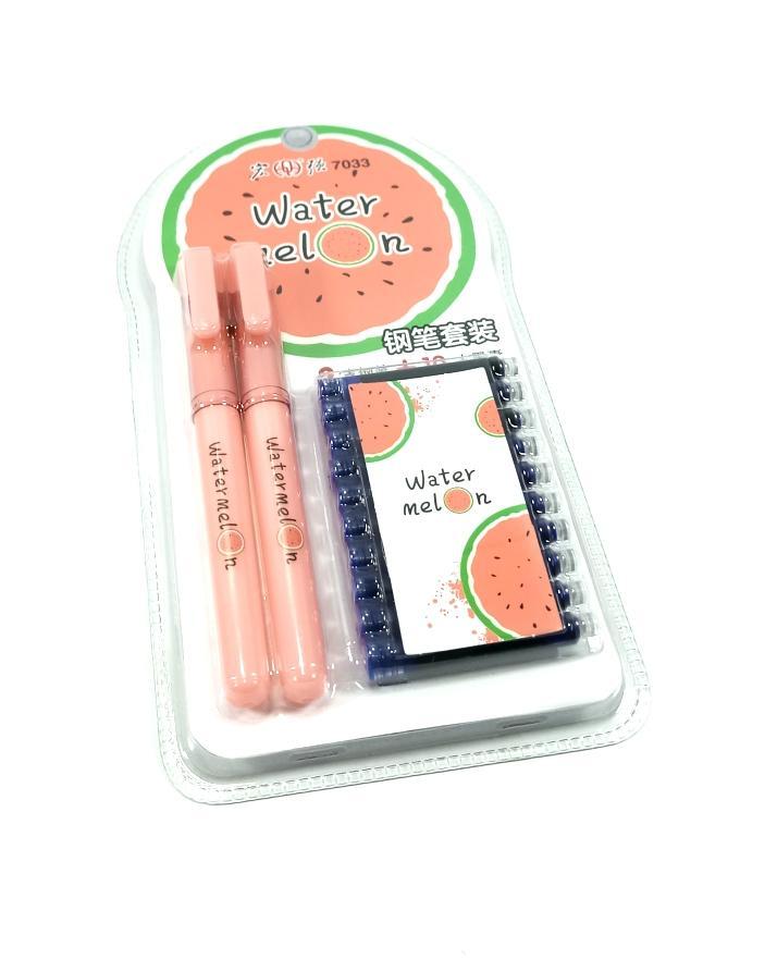Water Melon Themed Pen Pack for Kids, Journaling Pen