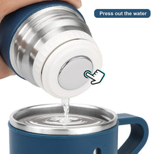500ml Stainless Steel Vacuum Insulated Thermos Flask With 3 Cups