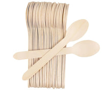 Pack of 36 - Disposable Wooden Spoons Wooden Utensils