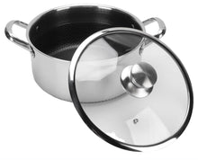 Double Sided Honeycomb Laser Coated Steel Soup Pot With Lid
