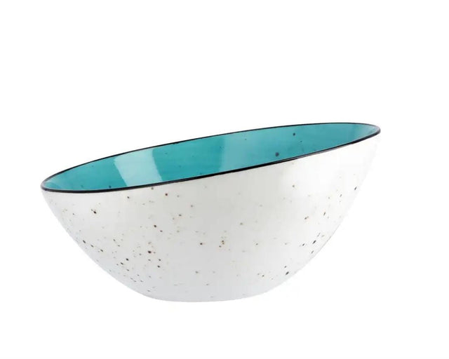Aqua Mist Speckled Ceramic Bowl