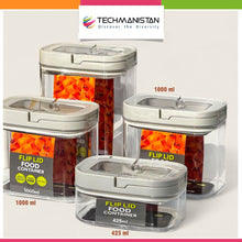 Set of 4 - Fliplock Food Storage Container