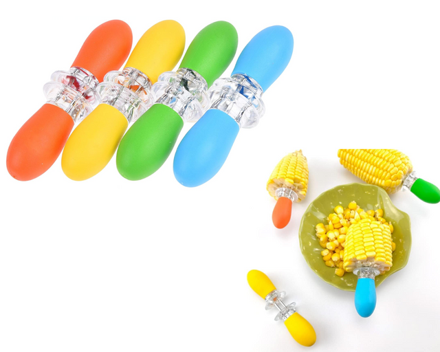 Pack of 8 - Corn Cob Holder Corn Forks