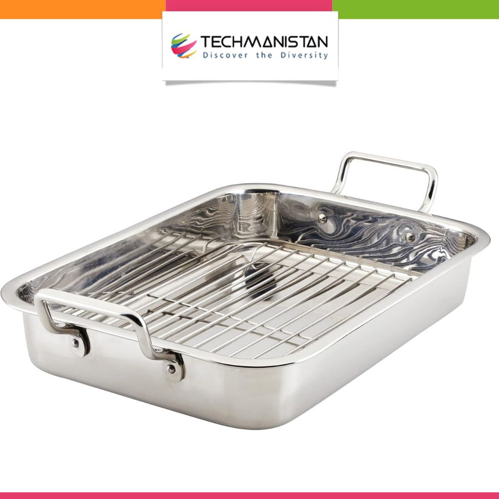 Premium Non-Stick Air Fryer Baking Tray with Mesh Basket