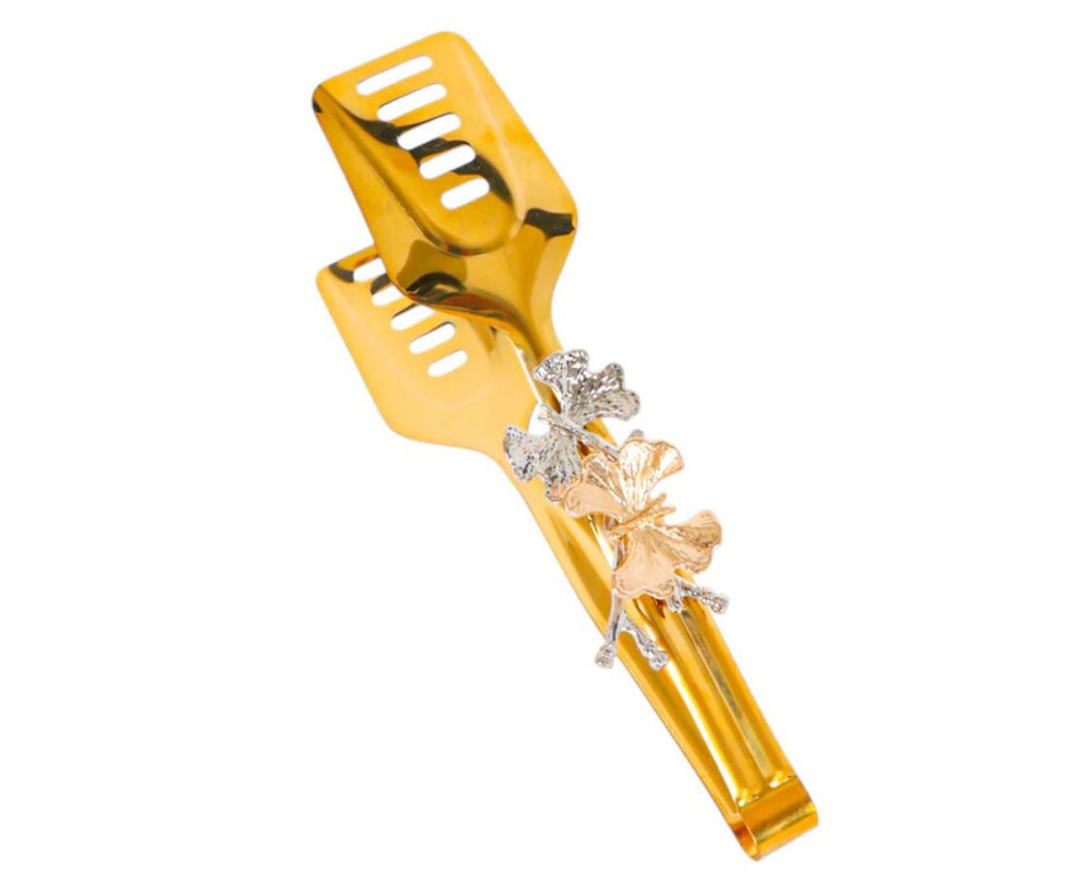 Stainless Steel Luxury Frying Oil Straining Golden Tong