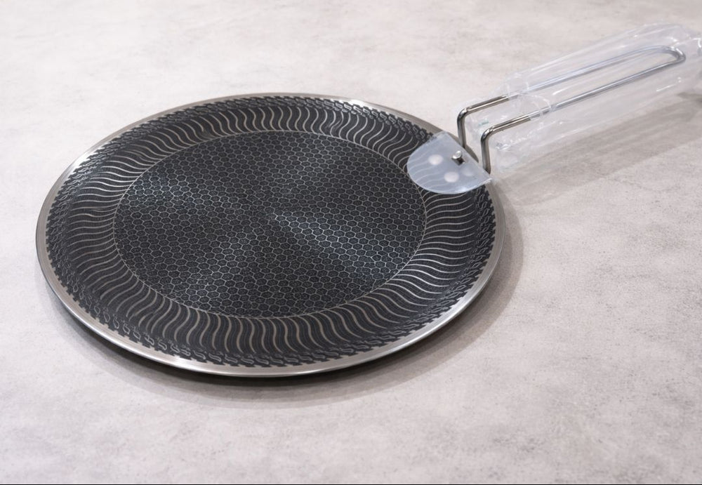 Double Sided Laser Coated Honeycomb Tawa with Single Handle
