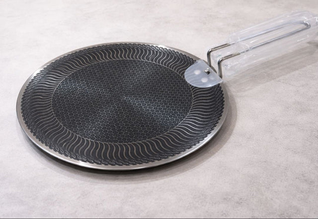 Double Sided Laser Coated Honeycomb Tawa with Single Handle