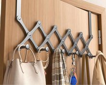 Retractable Over The Door Hook Organizer Rack