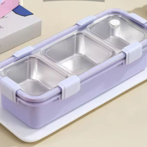 2/3 Compartment Lunch Box Stainless Steel Bento Box