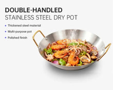 Steel Wok Frying Pan with Dual Handles