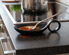 Ceramic Spoon Rest with Handle Loop