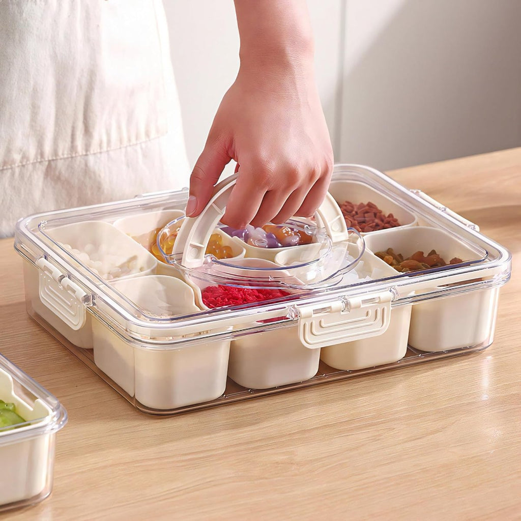 Detachable Dividers Portable Snack box