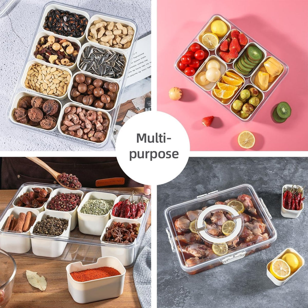 Detachable Dividers Portable Snack box