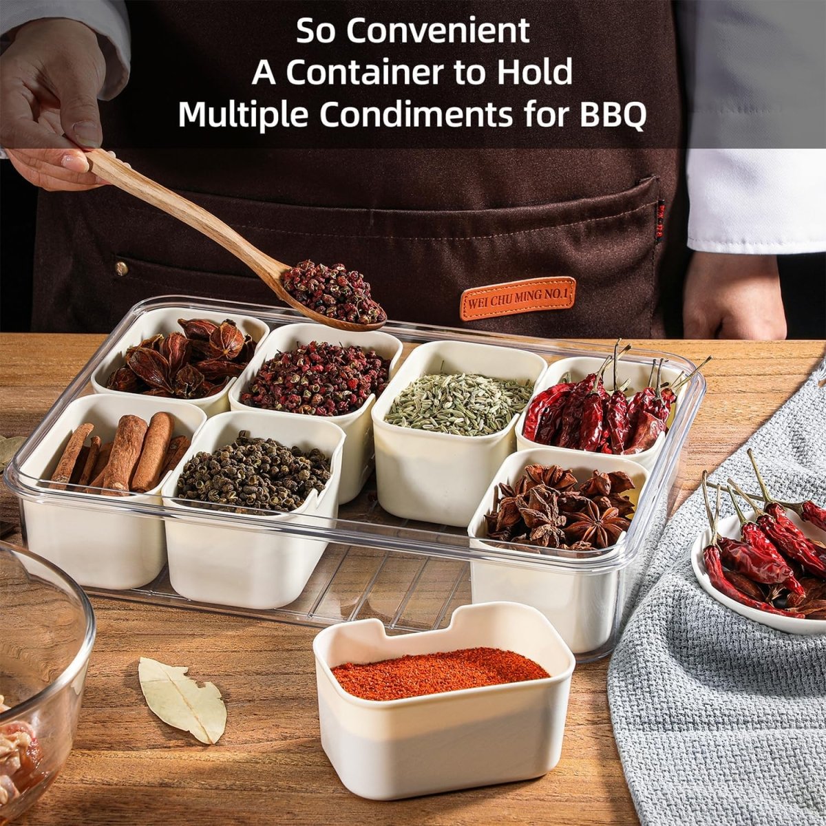 Detachable Dividers Portable Snack box