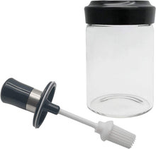 Glass Oil Dispenser with Silicone Brush for BBQ - 220ml