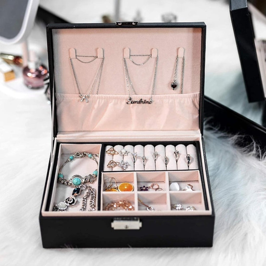 Double-Layer Jewelry Storage Box