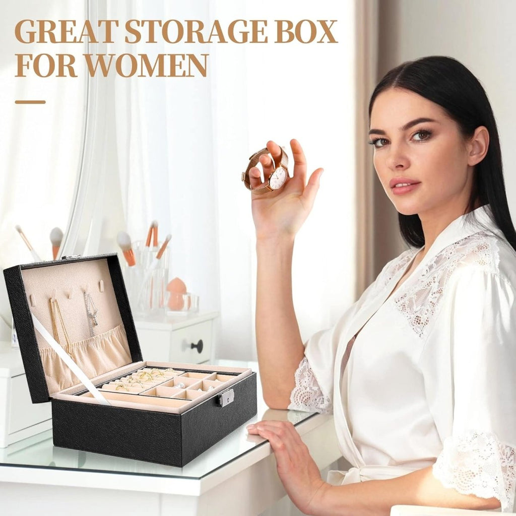 Double-Layer Jewelry Storage Box