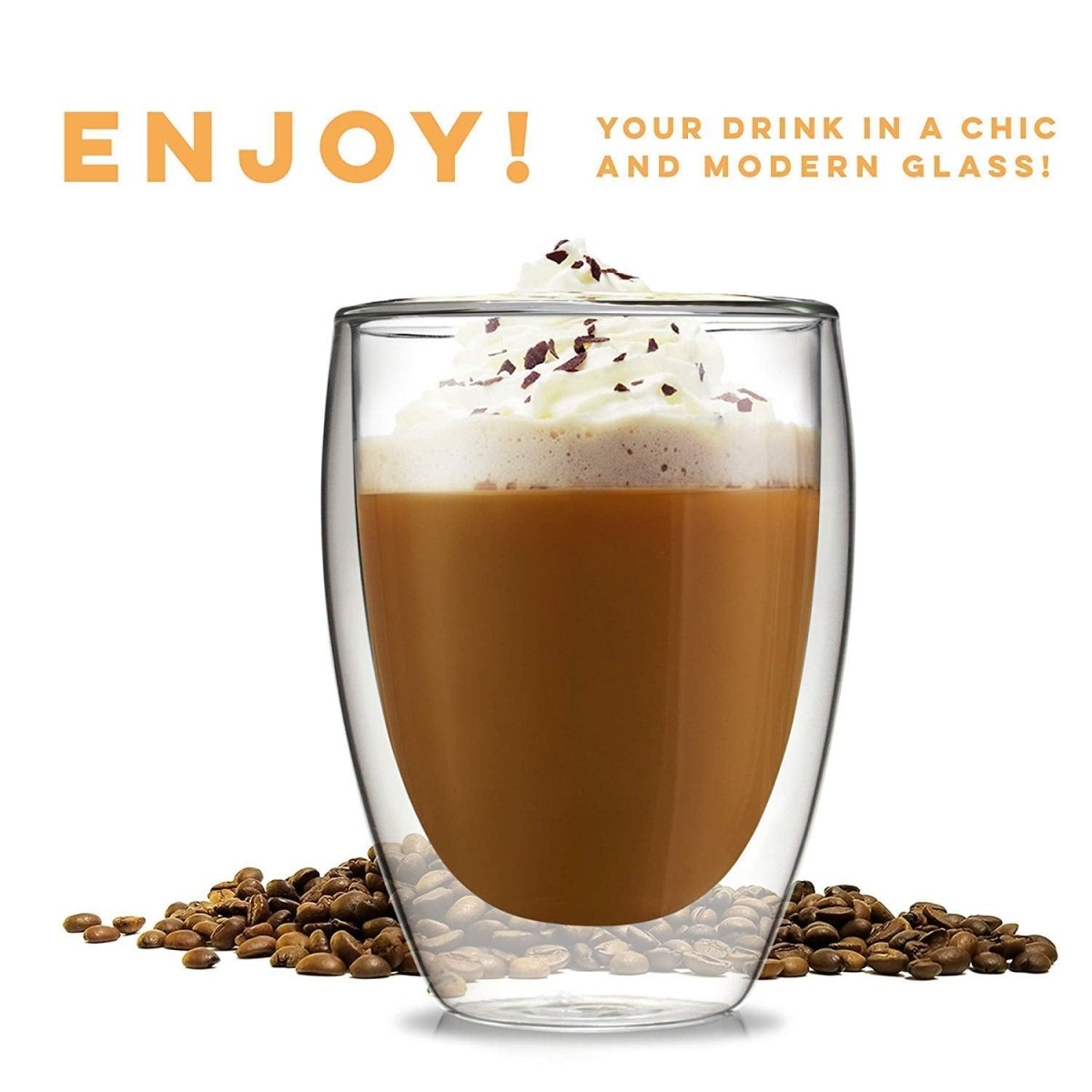 Double Wall Glass Drinking Glass