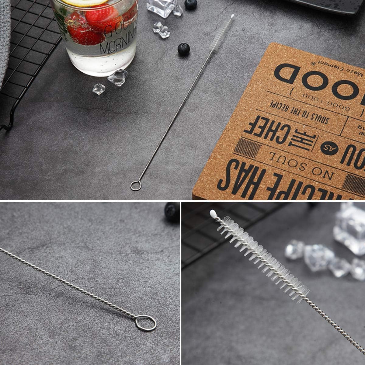 Drinking Straws With Cleaning Brush