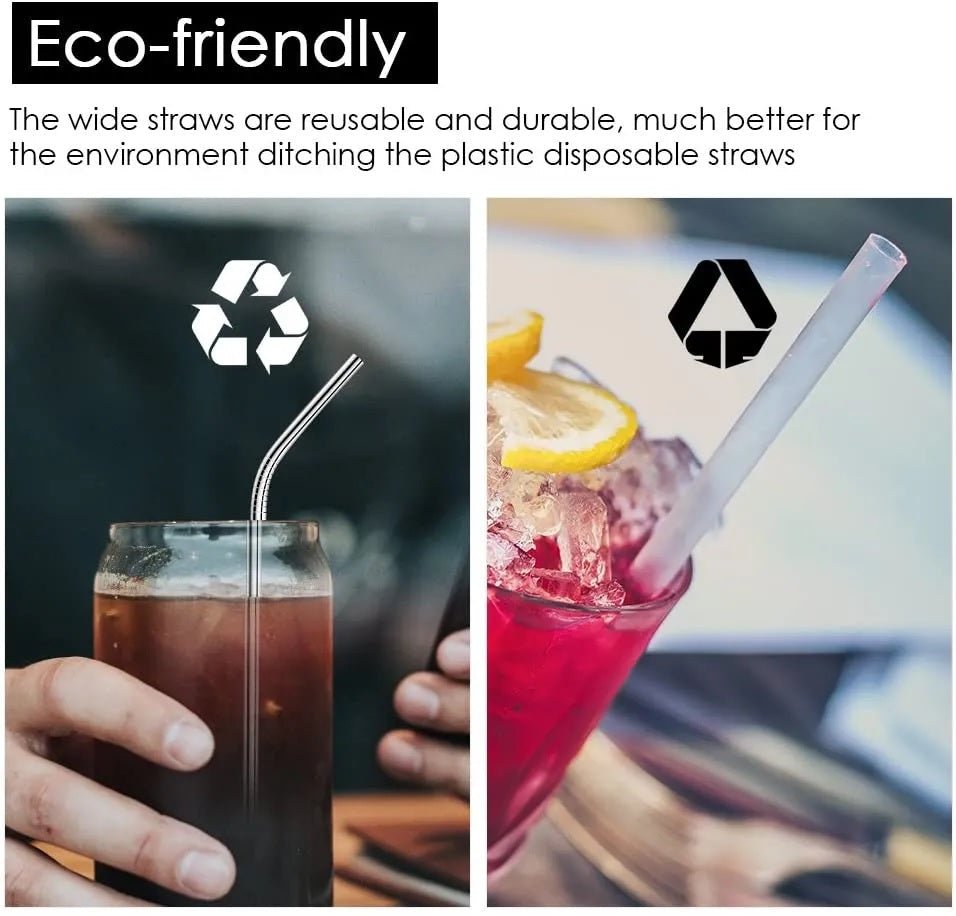 Drinking Straws With Cleaning Brush