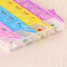 Weekly 7 Days Portable Pill Tablet Medicine Storage Organizer Box Manager, 28 Grids Morning, Noon & Night Weekly Planner For Medicine, Pill Box, 28 Slot 7 Days Weekly Tablet Pill Medicine Box