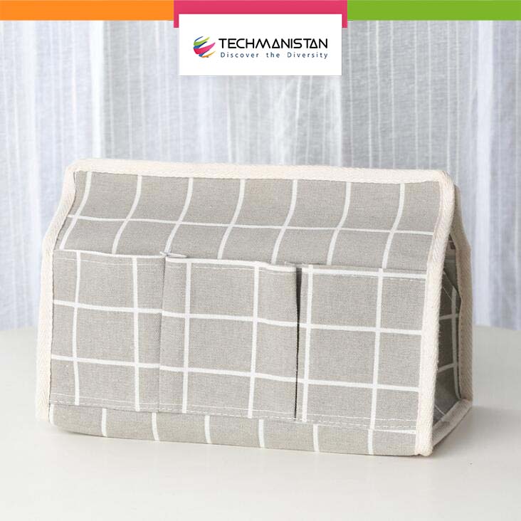 Multi functional Tissue Storage Box Remote Control Holder Organizer Office Storage Tool