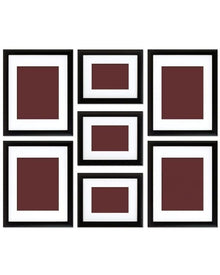 Set of 7 - Photo Frames Collage Wall Hanging Wall Decor Set - Craig Style