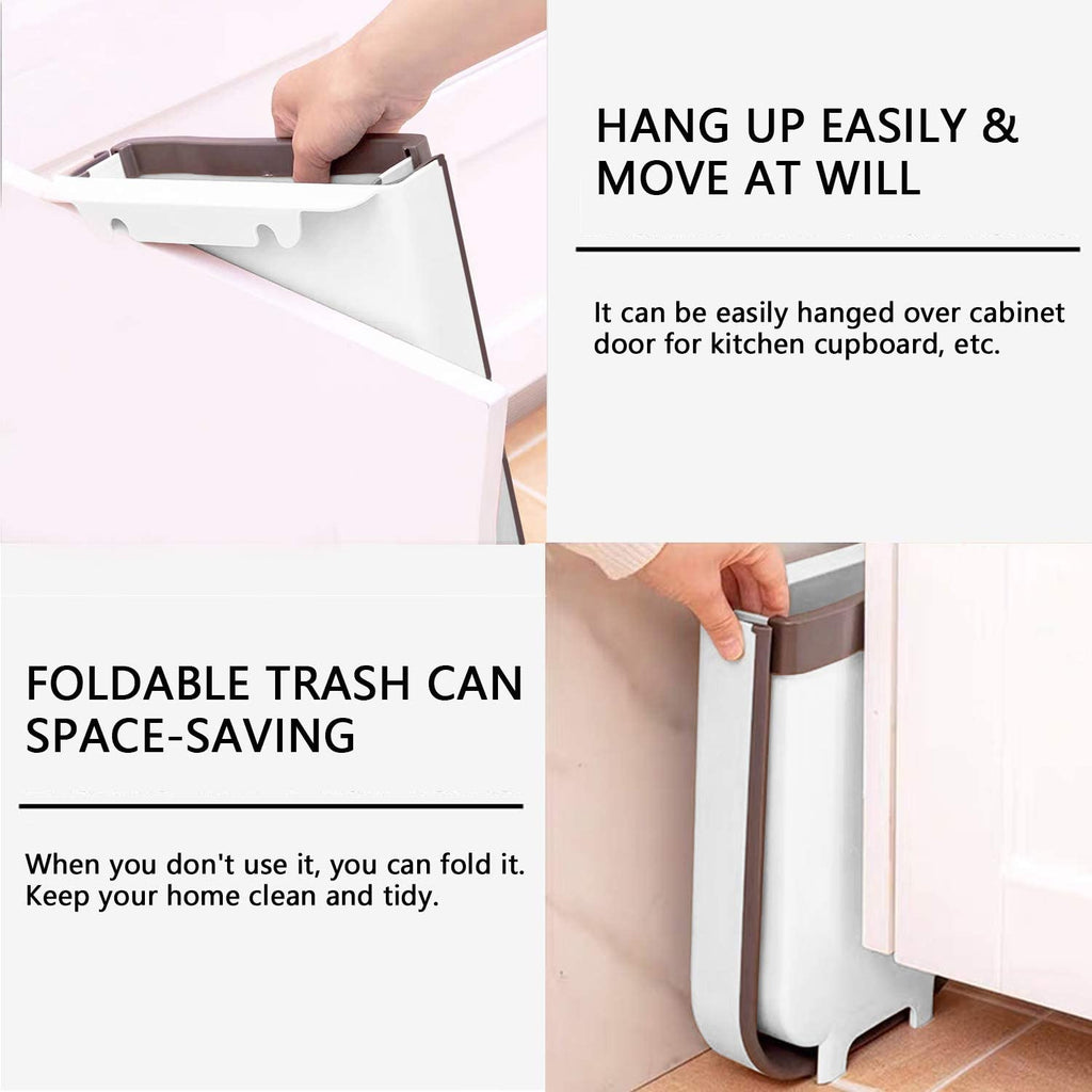 Collapsible Hanging Kitchen Trash Bin
