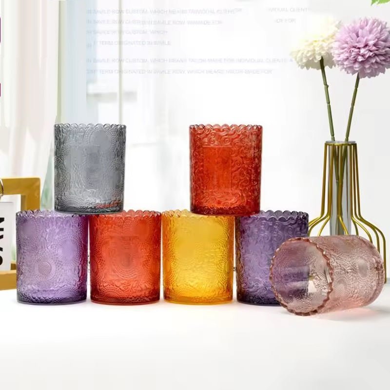 Empty Glass Candle Jar
