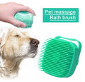 Random Color Silicone Pet Body Bath Brush, Pet Dog Shampoo Brush, Silicone Massage Exfoliating Bath Brush With Soap Dispenser, Cat Massage Comb Grooming Scrubber Brush, Comb Brush For Pets