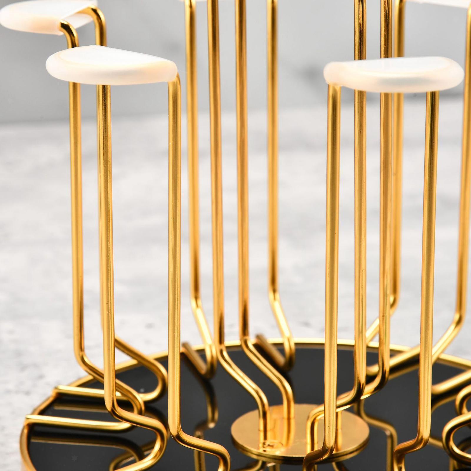 Rotating Bottle Drying Rack Glass Cup Holder